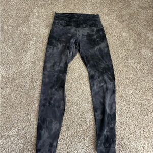 lululemon athletica marble dye Black aligns